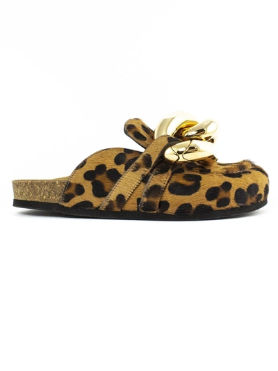 Shop Jw Anderson Leopard Pony Mules In Maculata