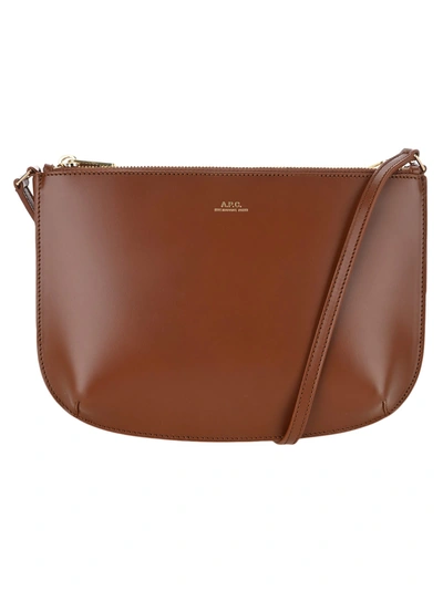 Shop Apc A.p.c. Sarah Bag In Noisette