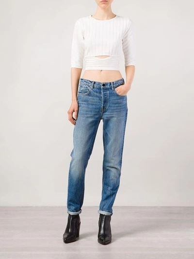 Shop Alexander Wang High Rise Boyfriend Jeans