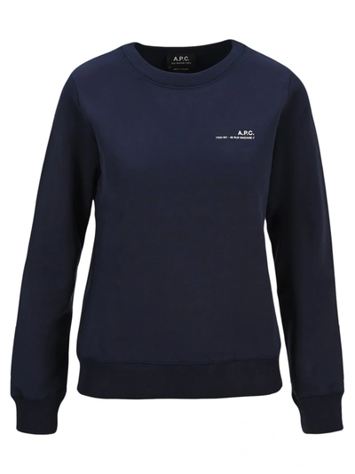 Shop Apc Item Sweatshirt In Blue