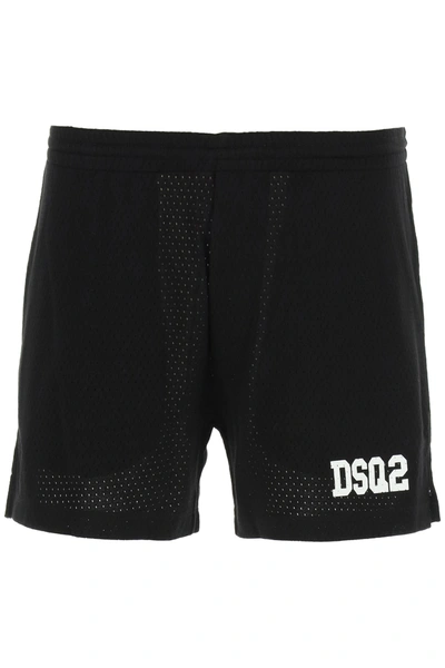 Shop Dsquared2 Dsq2 Mesh Shorts In Black (black)