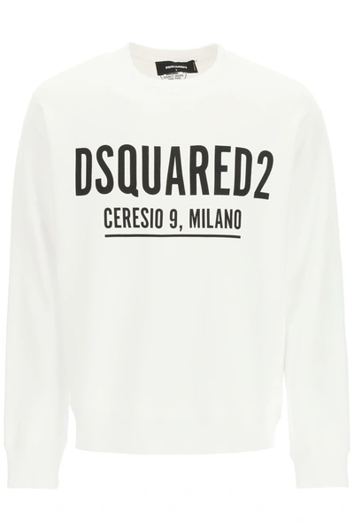 Shop Dsquared2 Ceresio 9 Print Sweatshirt In White (white)
