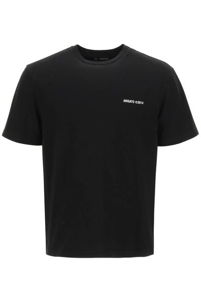 Shop Axel Arigato London T-shirt With Logo Print In Black (black)