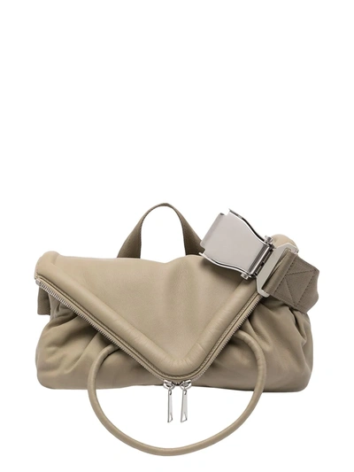 Shop Bottega Veneta Foldover-top Belt Bag In Grau