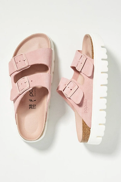 Birkenstock Women's Papillio Chunky Arizona Slide Sandals In Pink | ModeSens