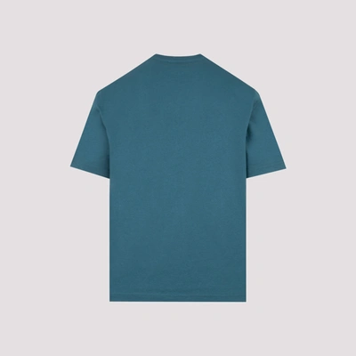 Shop Lanvin Cotton Regular T-shirt Tshirt In Green