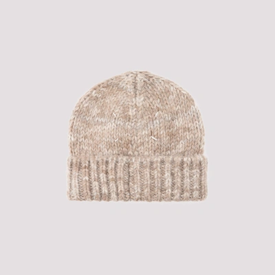 Shop Maison Margiela Alpaca And Cotton Hat In Grey