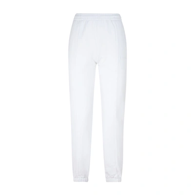 Shop Vetements Cotton Logo Sweatpants In White