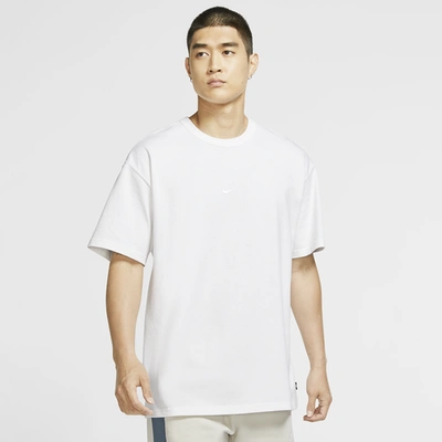Shop Nike Mens  Premium Essentials T-shirt In White/white