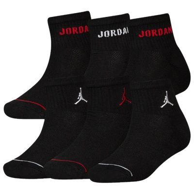 Jordan Boys  Legend Ankle 6-pack Socks In Black/black