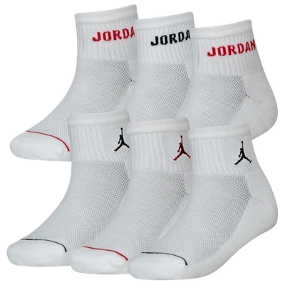 Jordan Boys  Legend Ankle 6-pack Socks In White/white