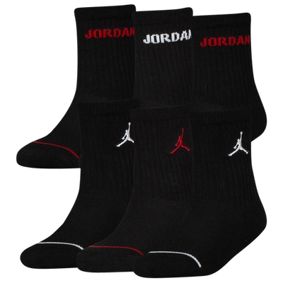 Shop Jordan Boys  Legend Crew 6-pack Socks In Black/black