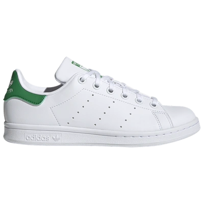 Shop Adidas Originals Boys  Stan Smith In White/white/green