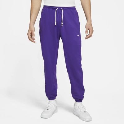 Nike Dri fit Standard Issue Men s Basketball Pants In Court Purple pale Ivory ModeSens