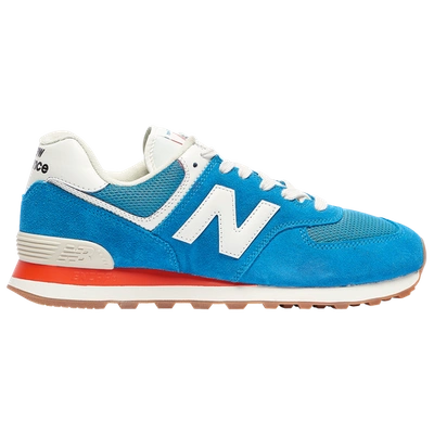 Shop New Balance Mens  574 Classic In Natural Indigo/light Rouge Wave/white