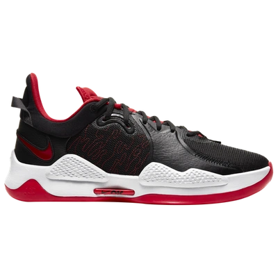Shop Nike Mens  Pg 5 In Black/univ Red/white