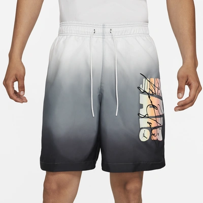 Shop Jordan Mens  Sport Dna Hbr Pool Shorts In Grey/black/multi
