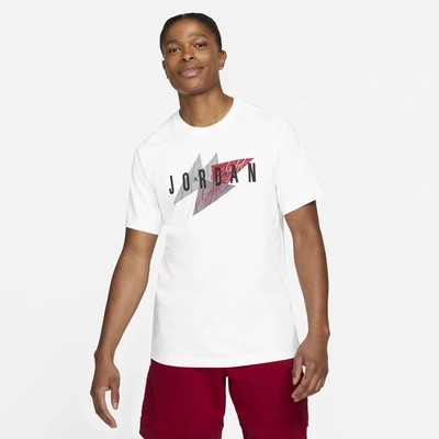 Shop Jordan Mens  Air Wordmark T-shirt In White