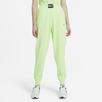 Shop Nike Womens  Wash Hr Pant In Ghost Green/black