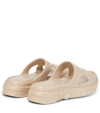 Shop Givenchy Marshmallow Rubber Slides In Beige