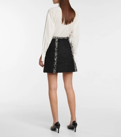 Shop Giambattista Valli Tweed Miniskirt In Black