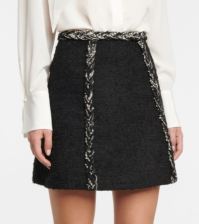 Shop Giambattista Valli Tweed Miniskirt In Black