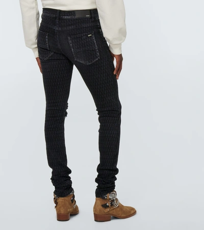 Shop Amiri Playboy Laser Jeans In Black