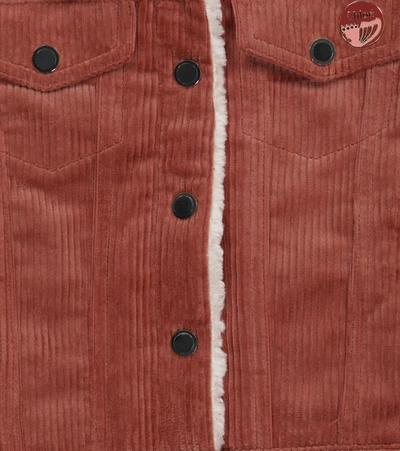 Shop Chloé Stretch-cotton Corduroy Jacket In Pink
