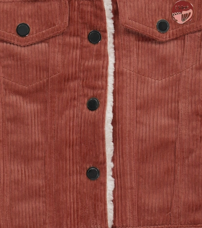 Chloé Stretch-cotton Corduroy Jacket In Pink