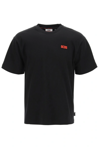Shop Gcds T-shirt With Rubberized Micro Logo In Mixed Colours