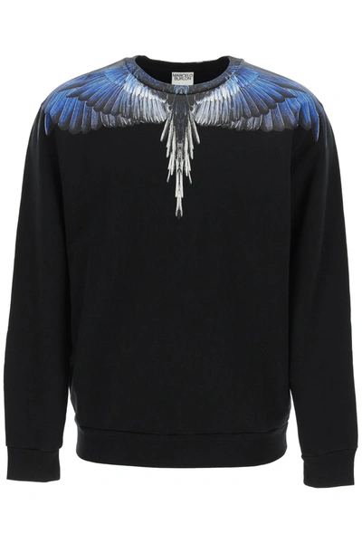 Shop Marcelo Burlon County Of Milan Marcelo Burlon Wings Crewneck Sweatshirt In Mixed Colours