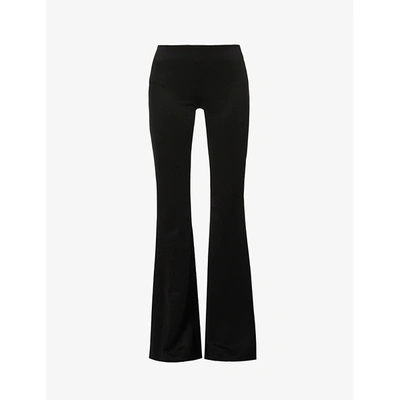 Galvan Combo Flared Jumpsuit In Black
