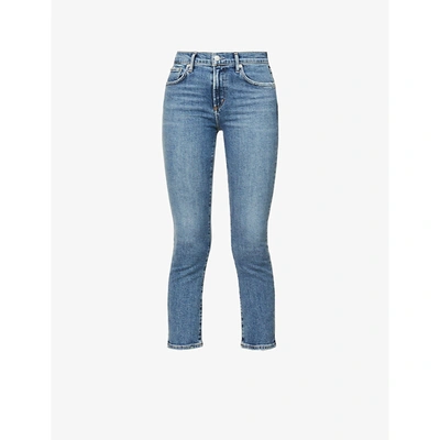 Shop Agolde Womens Viewpoint Toni Slim-leg Mid-rise Stretch-denim Jeans 29