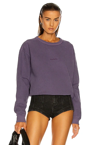 Shop Acne Studios Fierre Sweatshirt In Purple