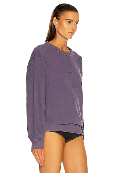Shop Acne Studios Fierre Sweatshirt In Purple