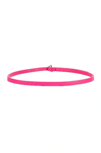 Bottega Veneta Small Triangle Belt In Bon Bon & Silver