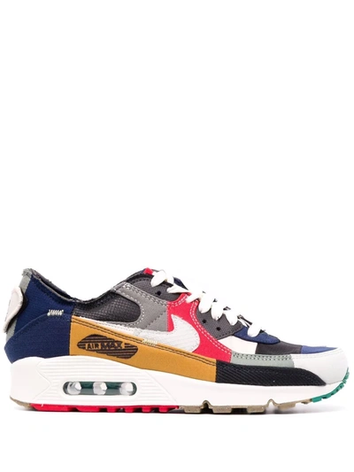 Nike Air Max 90 Legacy Patchwork Canvas, Ripstop And Mesh Sneakers In Schwarz