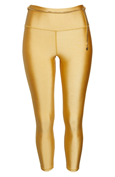 Shop Weworewhat We Wore What Chain High Waist Leggings In Gold