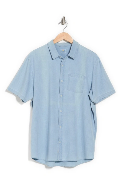 Shop Marine Layer Colin Short Sleeve Regular Fit Shirt In Dot Print