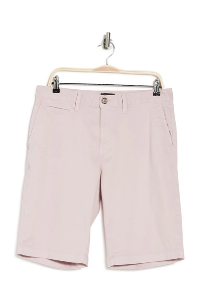 Shop 14th & Union Garment Dye Stretch Shorts In Pink Antique