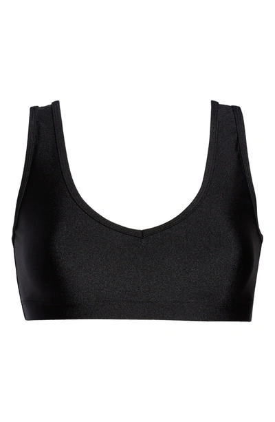 Shop Weworewhat We Wore What V-neck Sports Bra In Black