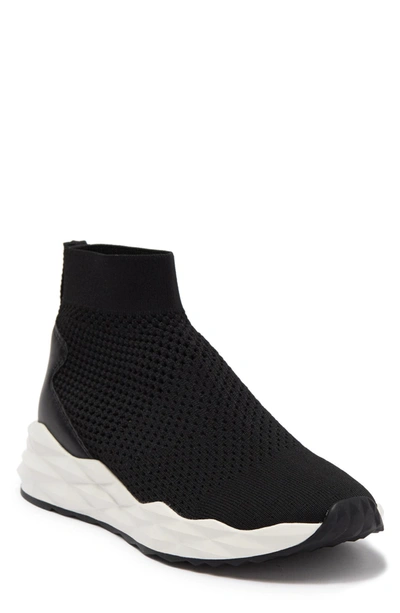 Shop Ash Sound Knit Sock Sneaker In Black/black