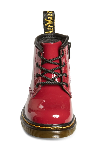 Shop Dr. Martens' Kids' 1460 Lace-up Boot In Dark Scooter Red Patent
