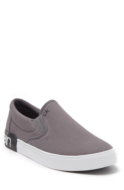 Calvin Klein Men's Ryor Casual Slip-on Sneakers Men's Shoes In Slate049  10oz Canvas Vf | ModeSens