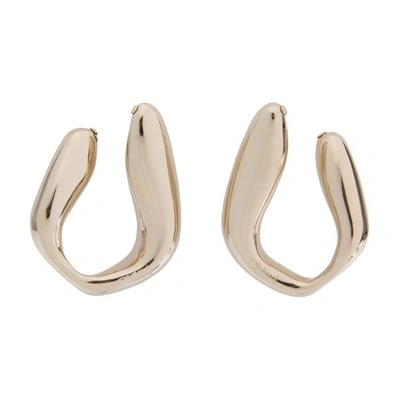 Shop Chloé Kiss Earrings In Light Gold