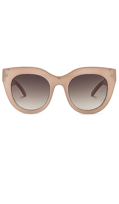 Shop Le Specs Air Heart Sunglasses In Oatmeal
