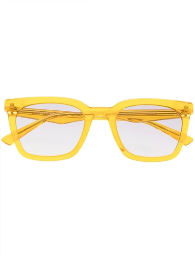 Shop Gentle Monster Momati Yc2 Square-frame Sunglasses In Yellow