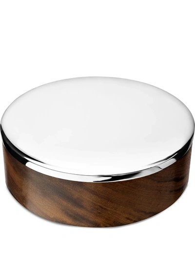 Shop Christofle Uni Large Silver-plated Round Storage Box