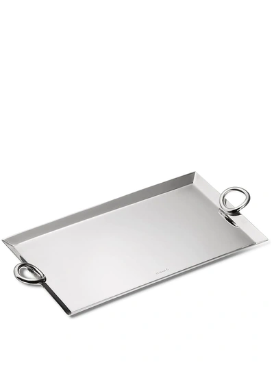 Shop Christofle Vertigo Silver-plated Rectangular Tray