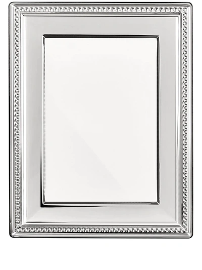 Shop Christofle Perles 18cm X 24cm Silver-plated Picture Frame